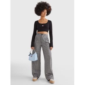 

Crop top Tommy Jeans de manga larga con parche de mujer Talla: L