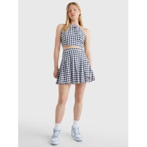 

Minifalda Tommy Jeans plisada con cuadros vichy de mujer Talla: XL