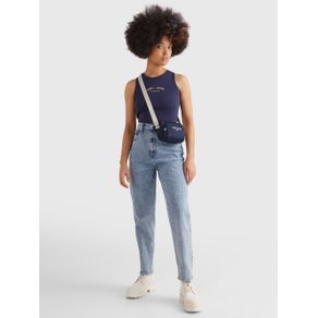 

Playera Tommy Jeans sin mangas con logo bordado de mujer Talla: L