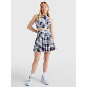 

Top Tommy Jeans de cuadros vichi con tiras anudables de mujer Talla: L