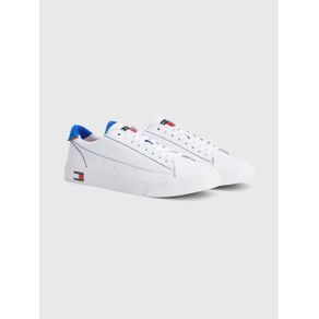 

Tenis Tommy Jeans de piel y estilo universitario de hombre Talla: 27.5