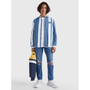 

Camisa Tommy Jeans de denim de rayas de hombre Talla: XL
