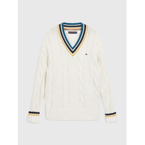 

Suéter Tommy Hilfiger con logo bordado de niño Talla: 10