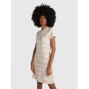 

VESTIDO TOMMY HILFIGER TIPO POLO CON ESTAMPADO DE LOGOS DE MUJER Talla: M