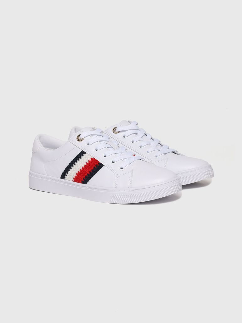 Tenis Tommy Hilfiger Franjas Tejidas Laterales De Mujer | Tommy Hilfiger - Tienda en Línea