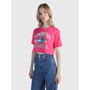 

Playera Tommy Jeans Con Estampado De Mujer Talla: L