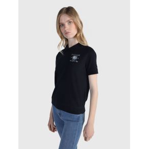 

Polo Tommy Hilfiger Con Aplicaciones Bordadas De Mujer Talla: L