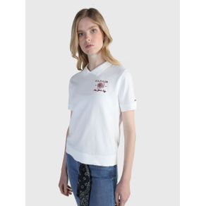 

Polo Tommy Hilfiger Con Aplicaciones Bordadas De Mujer Talla: M