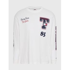 

PLAYERA UNIVERSITARIA TOMMY JEANS DE MANGA LARGA DE HOMBRE Talla: L
