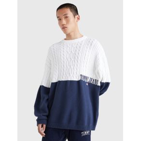

Suéter Color Block De Algodón Orgánico De Hombre Talla: L