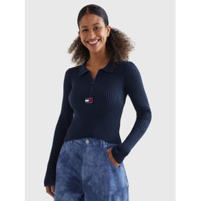

Suéter Tommy Jeans De Media Cremallera Con Parche De Mujer Talla: L