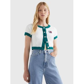

Suéter Tommy Jeans De Manga Corta Y Corte Cropped De Mujer Talla: L