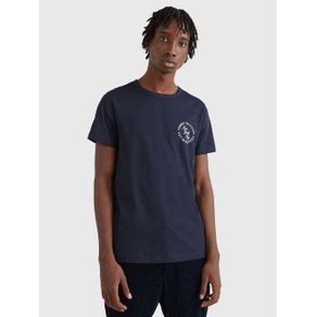 

Playera De Corte Slim Con Logo New York De Hombre Talla: M