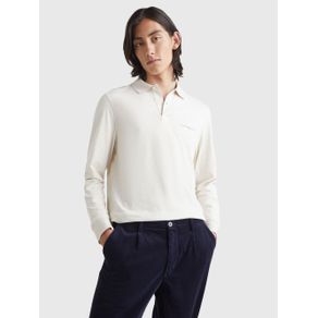 

Polo De Algodón Orgánico Con Manga Larga De Hombre Talla: L