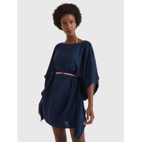 

VESTIDO TOMMY HILFIGER ESTILO CAFTÁN CON CINTURÓN DISTINTIVO DE MUJER Talla: S