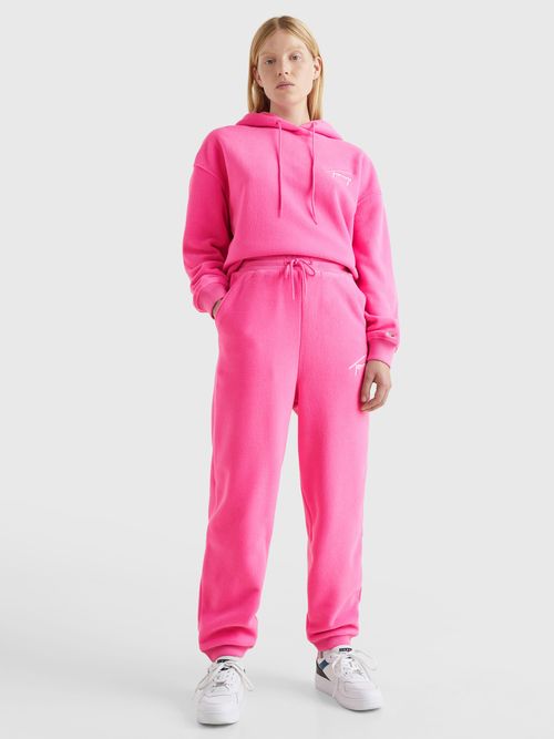 JOGGERS-TOMMY-JEANS-SIGNATURE-DE-TEJIDO-POLAR-DE-MUJER-TOMMY-HILFIGER