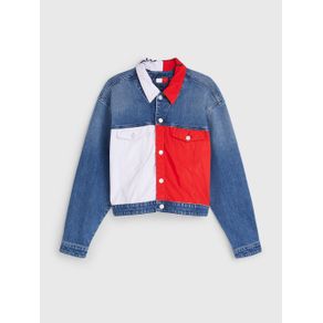 

Chamarra De Denim Tommy Jeans Collection De Corte Cropped Talla: M
