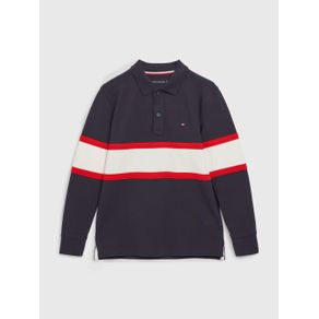 

Polo Color Block De Manga Larga De Niño Talla: 10