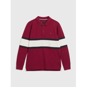 

Polo Color Block De Manga Larga De Niño Talla: 10