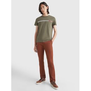 

Playera De Corte Slim Con Logo En El Pecho De Hombre Talla: S