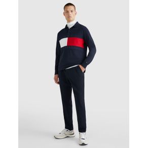 

Polo De Manga Larga Con Logo Color Block De Hombre Talla: L