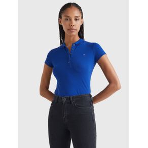 

POLO DE ALGODÓN ELÁSTICO CON CORTE SLIM TOMMY HILFIGER DE MUJER Talla: L