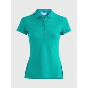 

Polo De Algodón Elástico Con Corte Slim Tommy Hilfiger De Mujer Talla: L