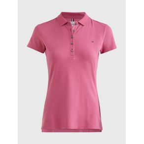 

Polo De Algodón Elástico Con Corte Slim Tommy Hilfiger De Mujer Talla: L