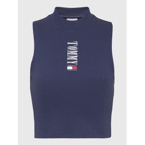 

PLAYERA SIN MANGAS DE CORTE CROPPED TOMMY JEANS DE MUJER Talla: L