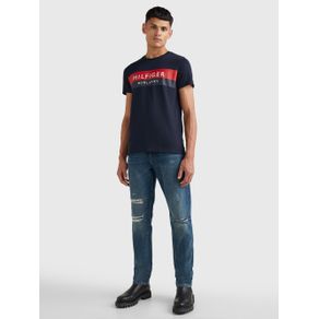 

Playera De Corte Slim Con Diseño Color Block De Hombre Talla: XS