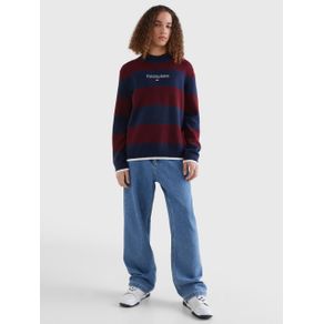 

Suéter De Corte Amplio Con Diseño De Rayas De Hombre Talla: L
