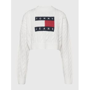 

SUÉTER DE PUNTO TRENZADO CON CORTE HOLGADO TOMMY JEANS DE MUJER Talla: L