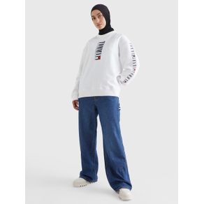 

Sudadera De Corte Amplio Con Logos De Mujer Talla: L
