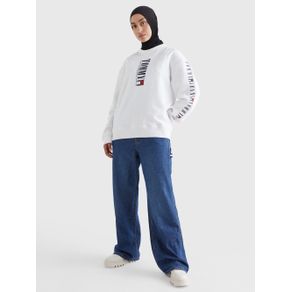 

Sudadera De Corte Amplio Con Logos De Mujer Talla: M