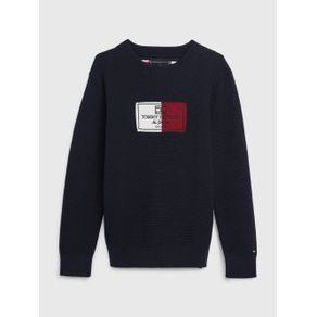 

Suéter De Algodón Orgánico Con Logo De Niño Talla: 10