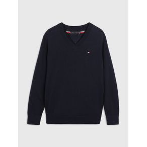 

SUÉTER ESSENTIAL CON CUELLO DE PICO TOMMY HILFIGER DE NIÑO Talla: 12