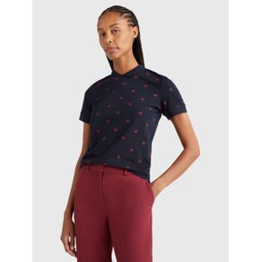 

Polo De Cuello Redondo Con Monogramas De Mujer Talla: XL
