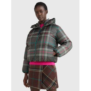 

Chamarra Acolchada Amplia De Cuadros De Mujer Talla: L