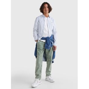 

Camisa De Rayas Con Corte Super Skinny De Hombre Talla: S