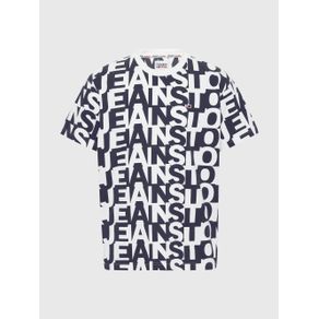 

Playera Amplia Con Estampado De Logos Tommy Jeans De Hombre Talla: XL