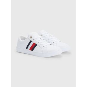 

TENIS SIGNATURE DE PIEL CON CINTA TOMMY HILFIGER DE MUJER Talla: 26