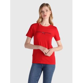 

Playera Tommy Hilfiger Con Logo Bordado De Mujer Talla: S
