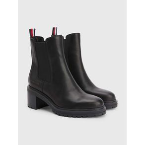

BOTINES CHELSEA DE PIEL CON TACÓN MEDIO TOMMY HILFIGER DE MUJER Talla: 23