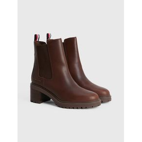 

BOTINES CHELSEA DE PIEL CON TACÓN MEDIO TOMMY HILFIGER DE MUJER Talla: 23.5