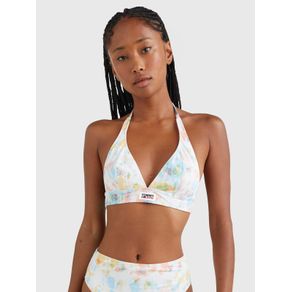 

PARTE SUPERIOR DE BIKINI ESSENTIAL ESTILO HALTER TOMMY HILFIGER DE MUJER Talla: M