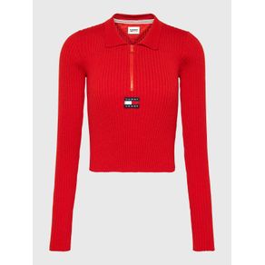 

Suéter Tommy Jeans De Media Cremallera Con Parche De Mujer Talla: L