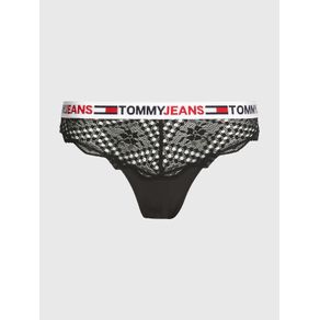 

Panties Brasileñas Con Encaje Floral Y Logos De Mujer Talla: M