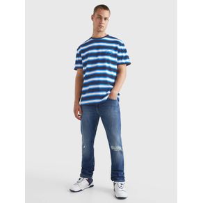 

Playera Con Diseño Integral De Rayas Y Logo De Hombre Talla: L