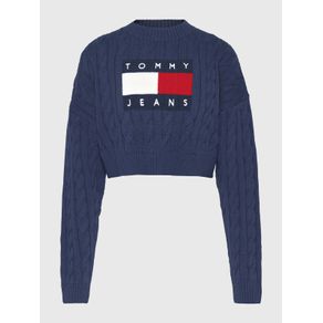 

Suéter De Punto Trenzado Con Corte Holgado Tommy Jeans De Mujer Talla: XL