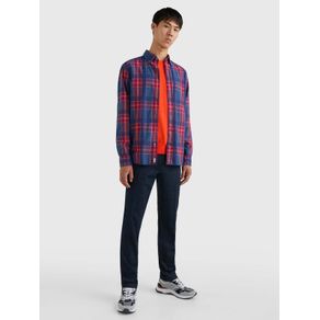 

Camisa De Franela A Cuadros Con Corte Regular De Hombre Talla: S